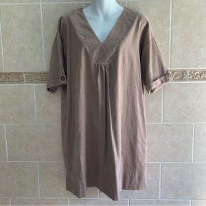 Very J Tan Corduroy Dress
